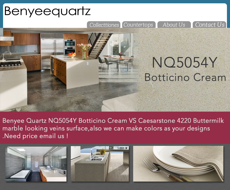 Benyee Quartz NQ5054Y Batticino Cream