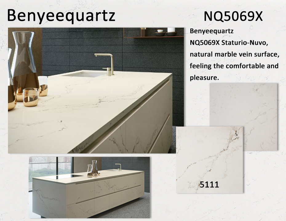 Benyeequartz new quartz color Lyra artificial stone type quartz