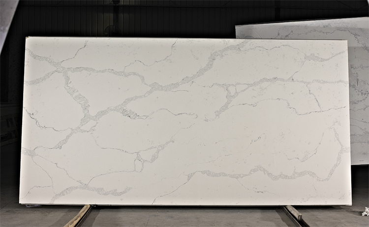 Benyeequartz stone NQ5063X Calacatta White countertop